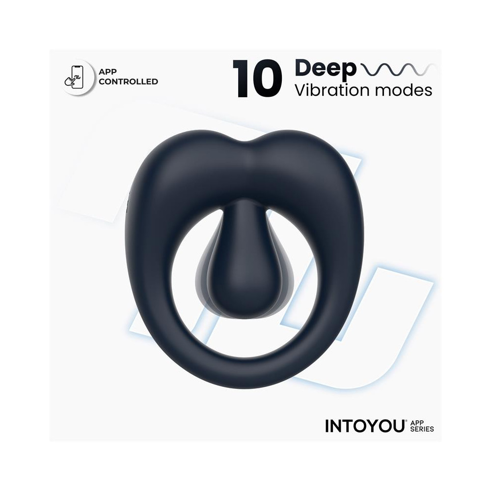 Kenny Anillo Vibrador con Estimulador de Clítoris y APP Azul Noche