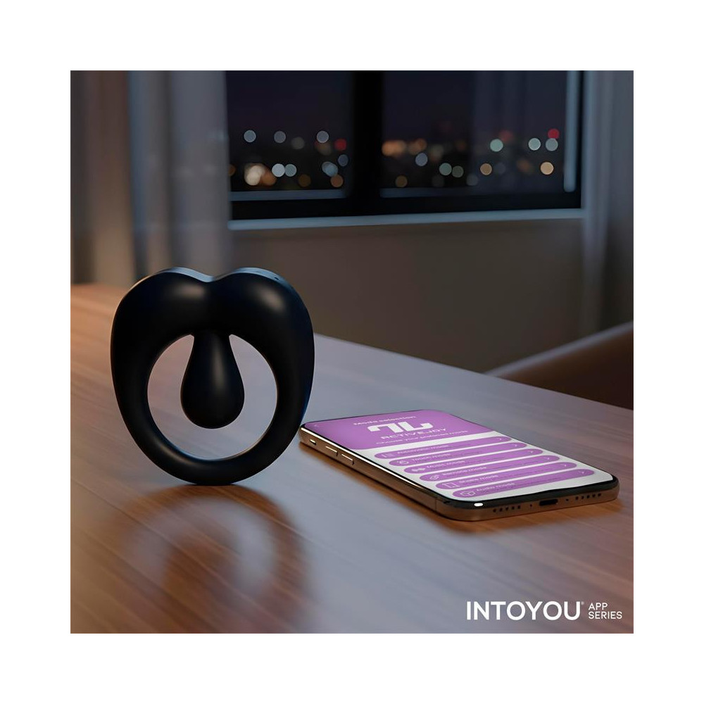 Kenny Anillo Vibrador con Estimulador de Clítoris y APP Azul Noche