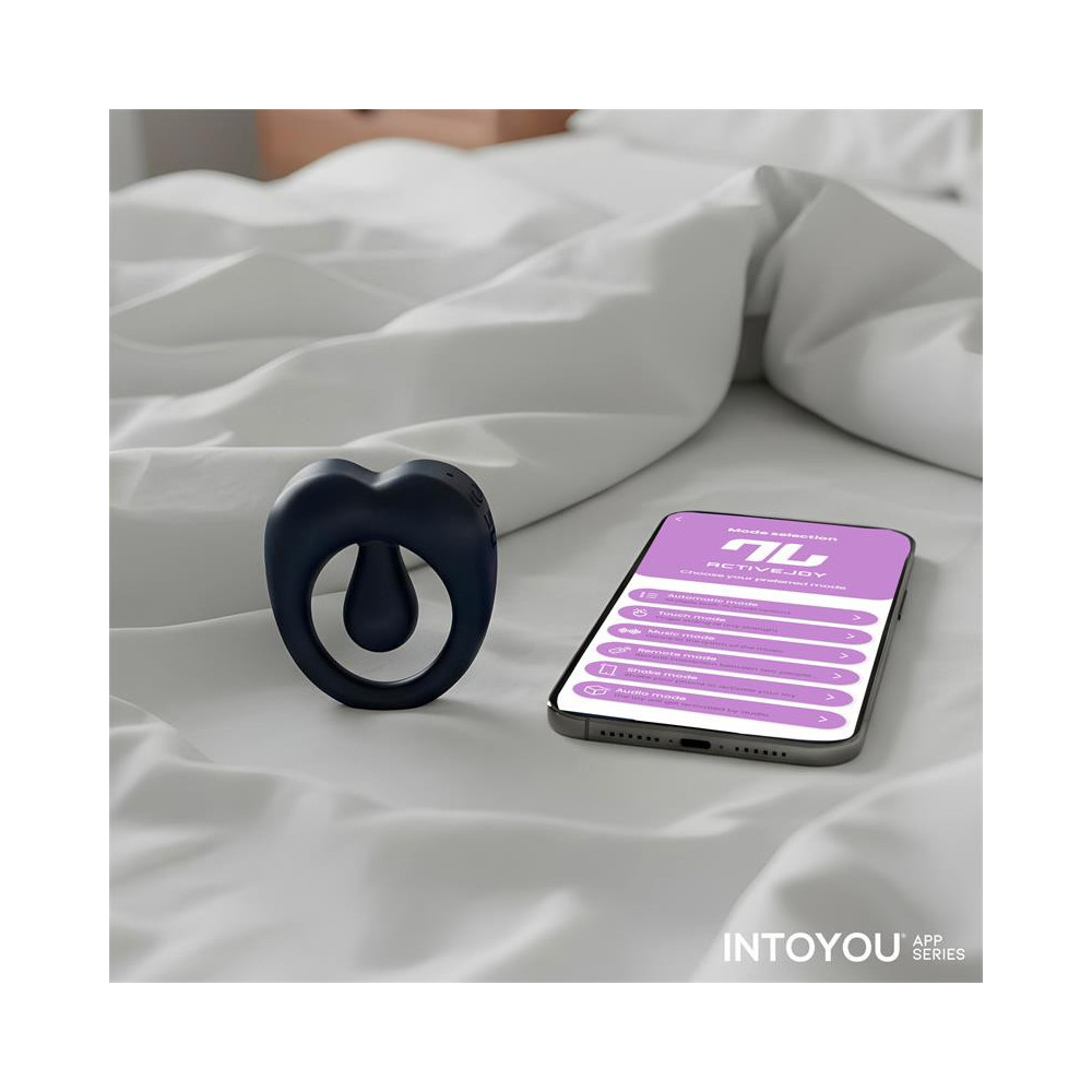 Kenny Anillo Vibrador con Estimulador de Clítoris y APP Azul Noche