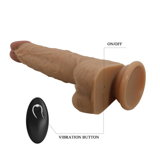 Jonathan Dildo con Vibración y Empuje Control Remoto