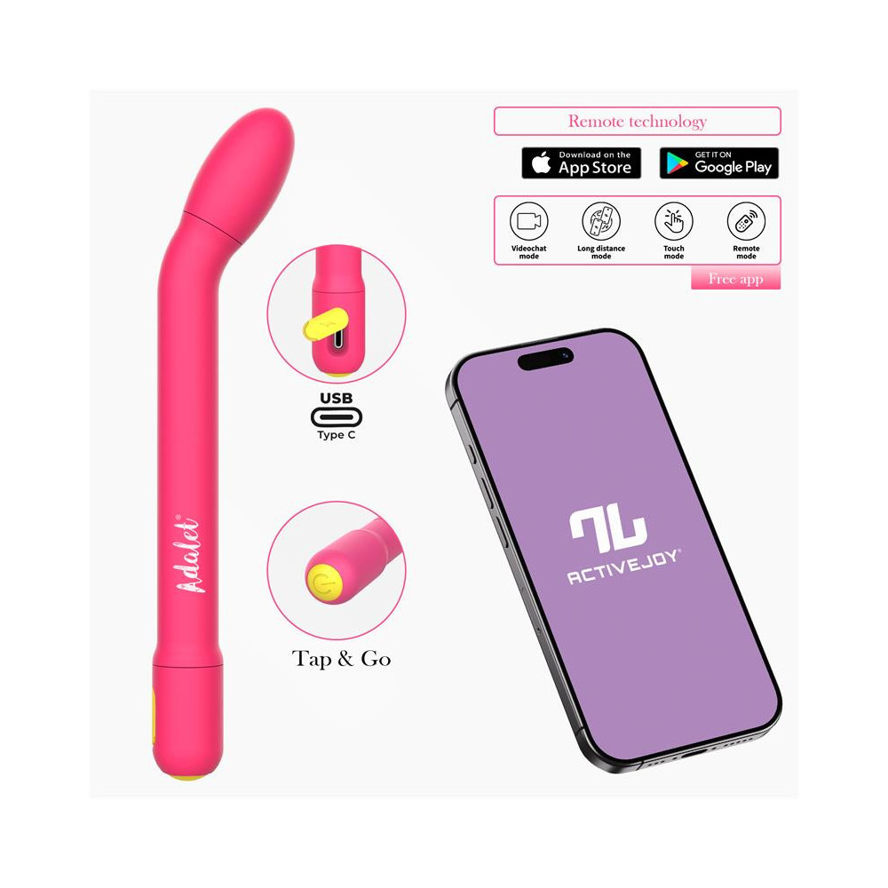 Gently Estimulador Punto G con APP Rosa