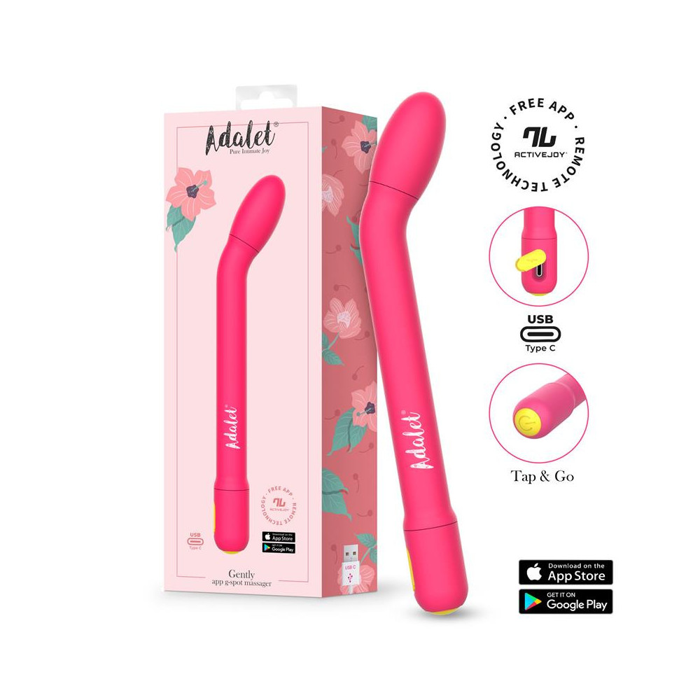 Gently Estimulador Punto G con APP Rosa