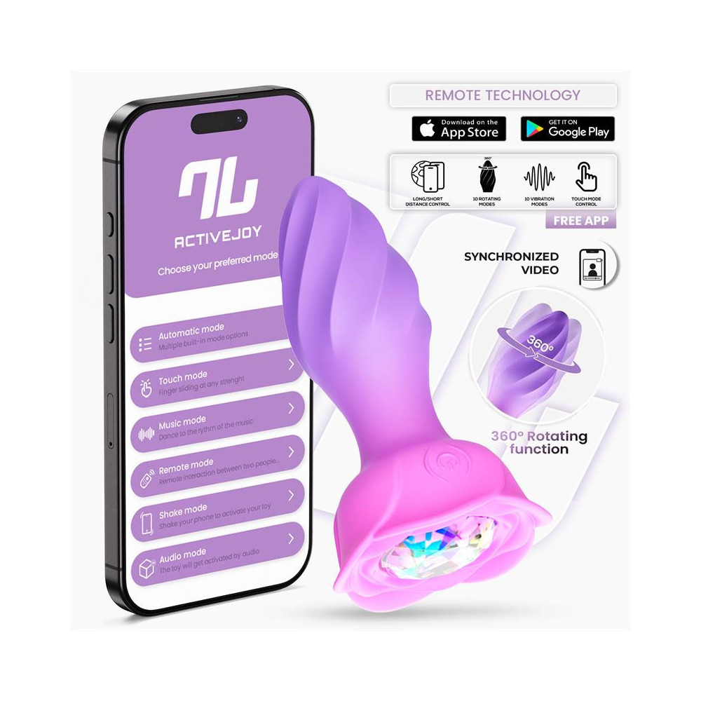 Moxy Plug Anal con Rotación 360º con App