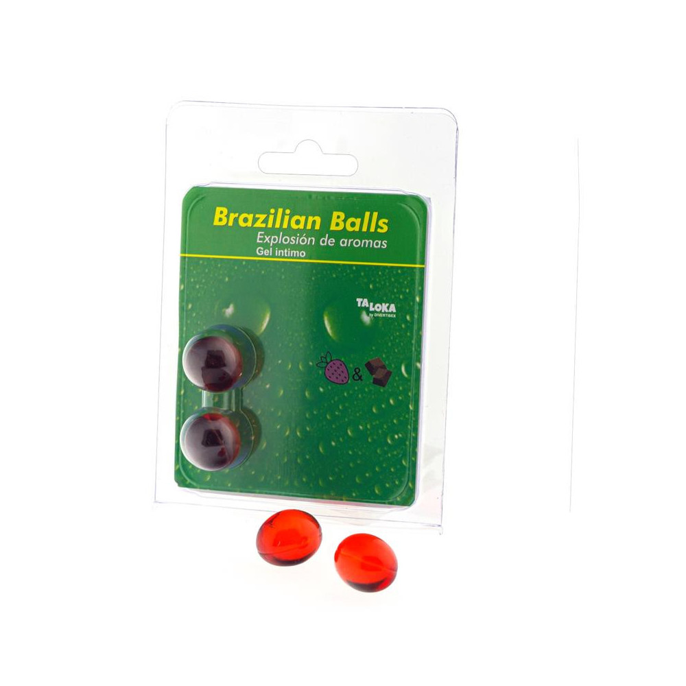Set 2 Brazilian Balls Aroma Fresa y Chocolate