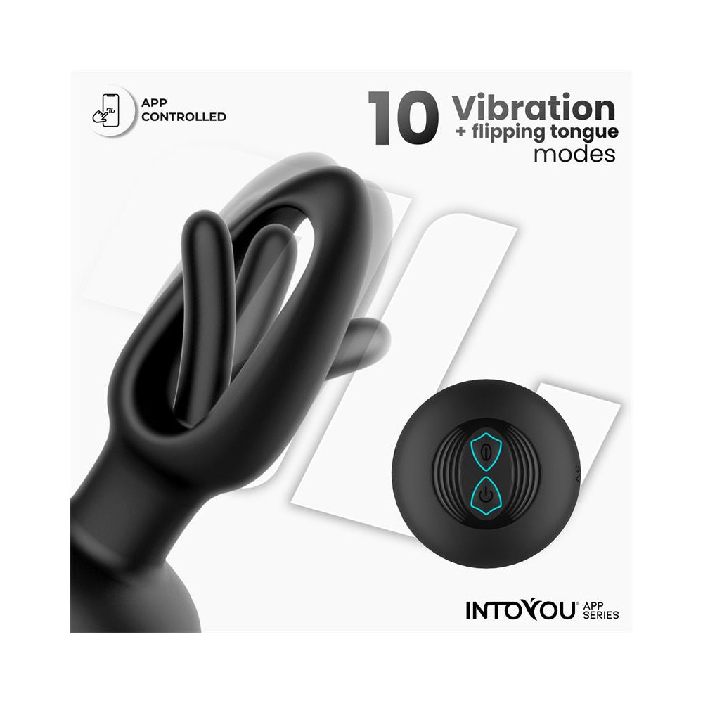 Zack Plug Anal con Flipping Tongue y Vibración con App