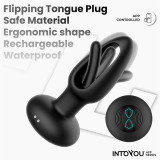 Zack Plug Anal con Flipping Tongue y Vibración con App