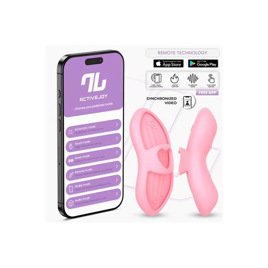 Laia Estimulador de Dedo con Calor y Funda con APP Rosa