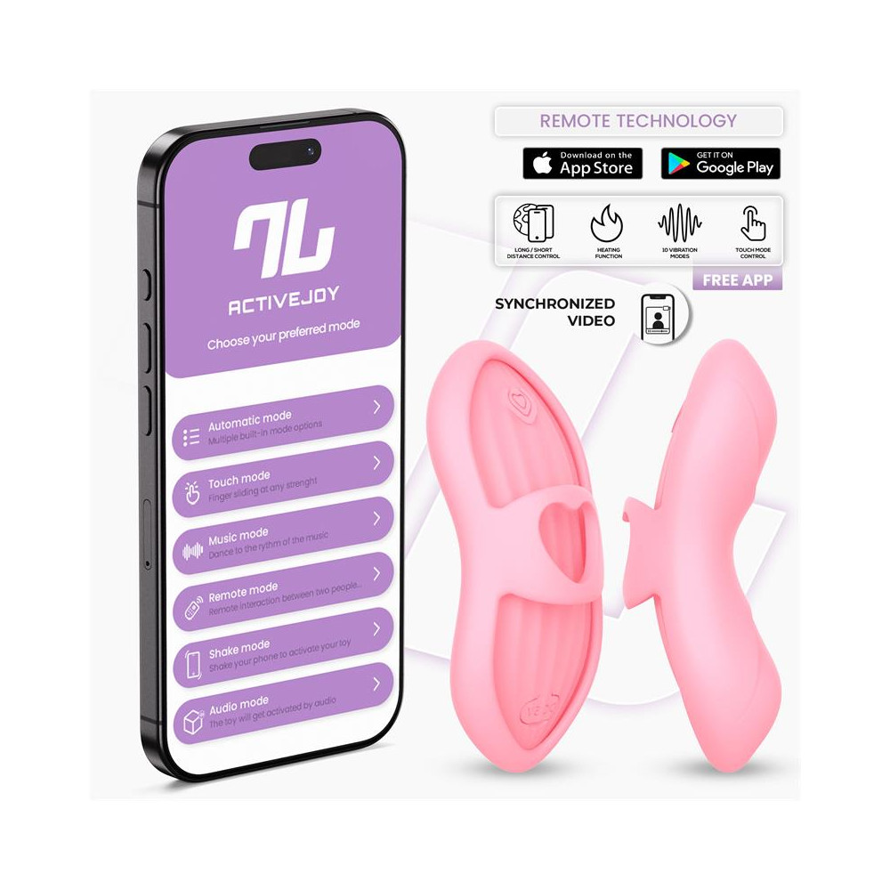 Laia Estimulador de Dedo con Calor y Funda con APP Rosa