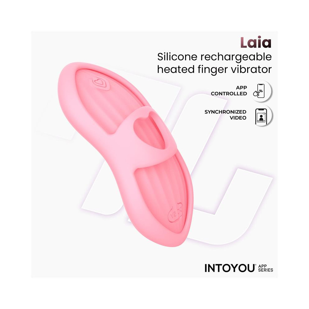 Laia Estimulador de Dedo con Calor y Funda con APP Rosa