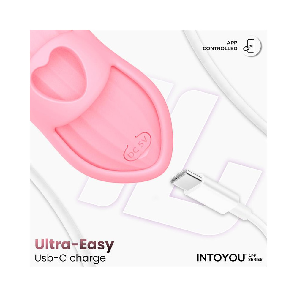 Laia Estimulador de Dedo con Calor y Funda con APP Rosa