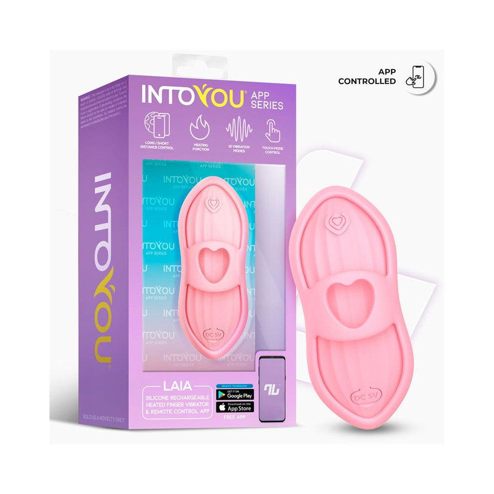 Laia Estimulador de Dedo con Calor y Funda con APP Rosa