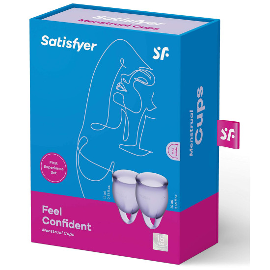 Copa Menstrual - Satisfyer - Feel Good Kit - 15 + 20 ml Lila