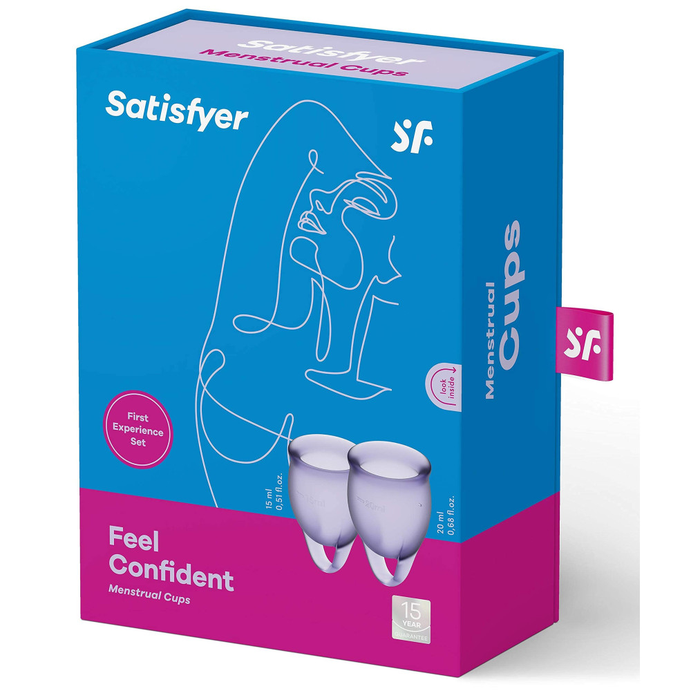Copa Menstrual - Satisfyer - Feel Good Kit - 15 + 20 ml Lila