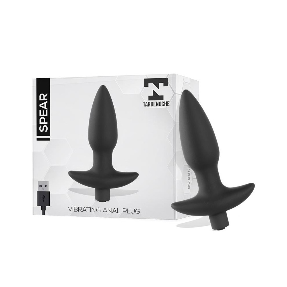 Spear Plug Anal con Vibracion USB Silicona