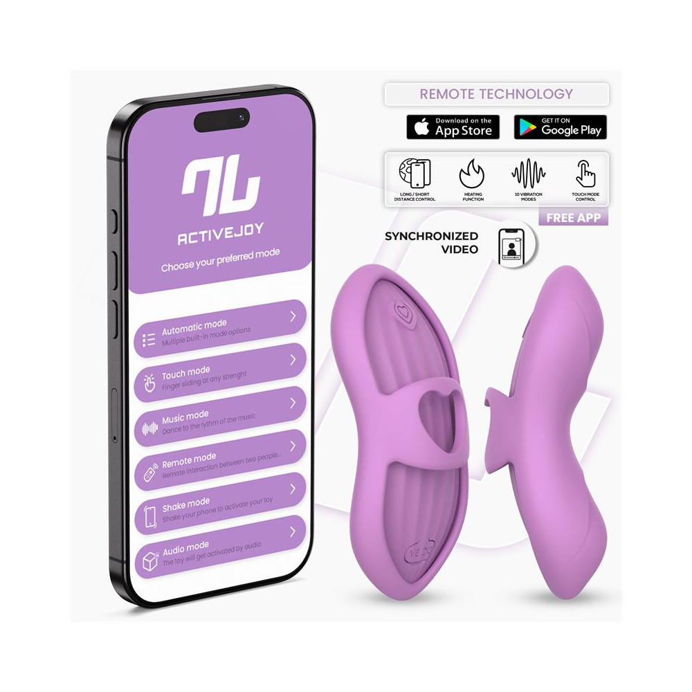 Laia Estimulador de Dedo con Calor y Funda con APP Lavanda