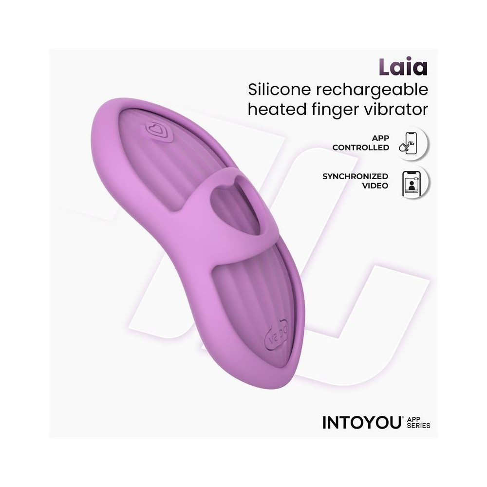 Laia Estimulador de Dedo con Calor y Funda con APP Lavanda
