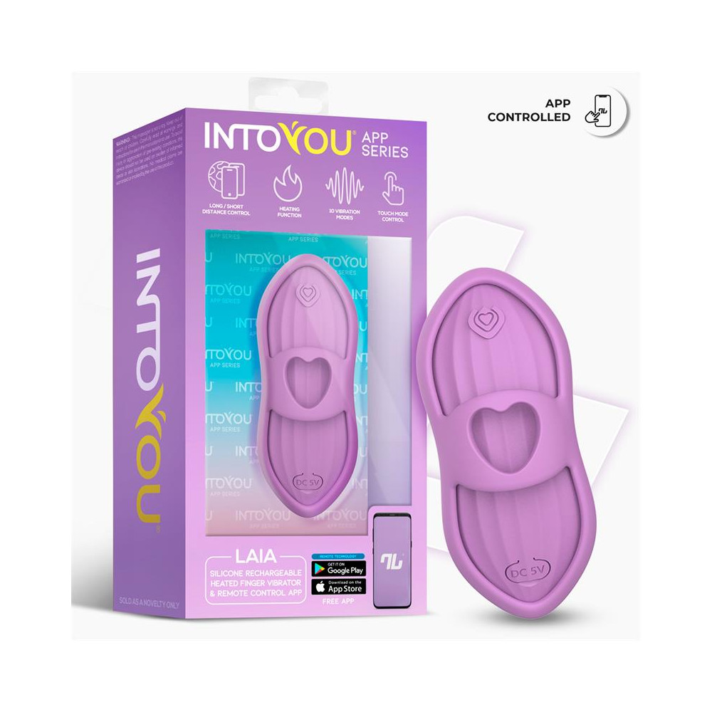 Laia Estimulador de Dedo con Calor y Funda con APP Lavanda