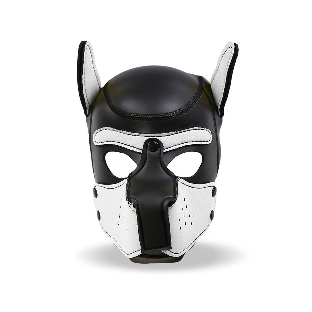 Hound Máscara de Perro Neopreno Hocido Extraíble Negro/Blanco Talla Única