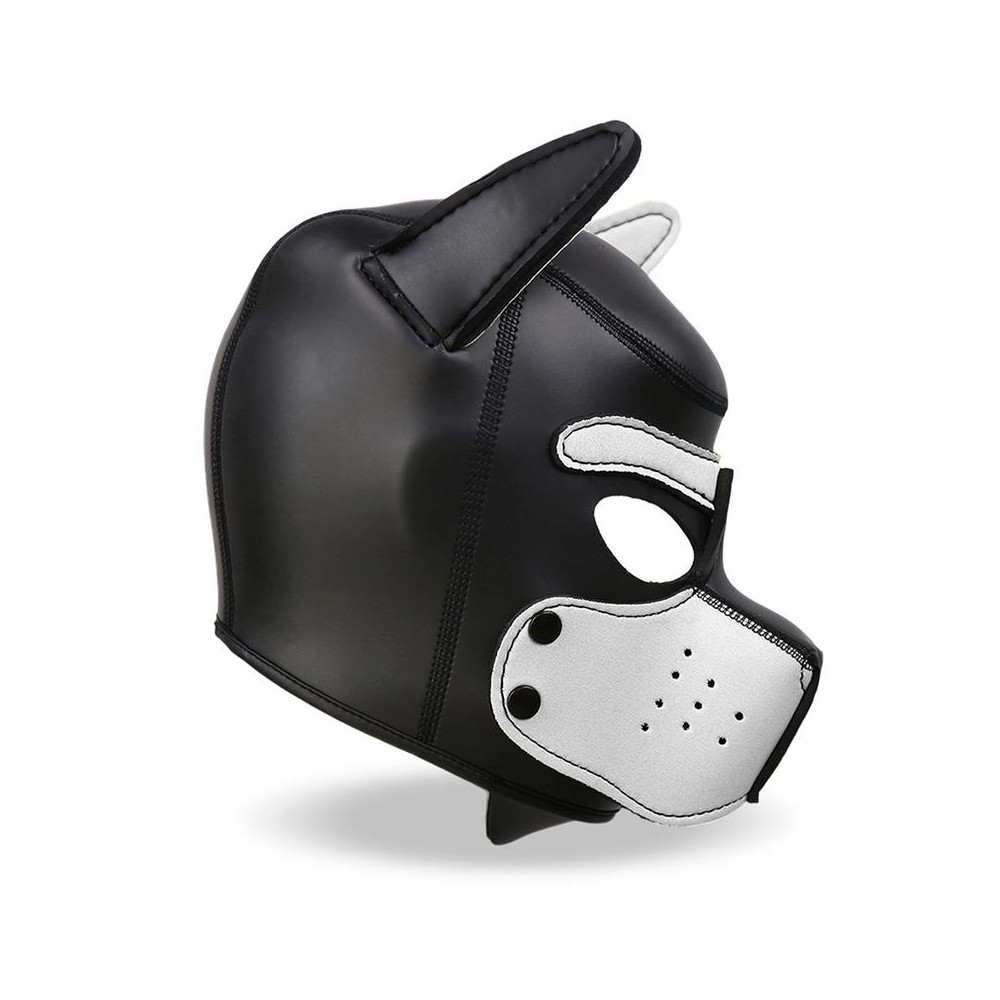 Hound Máscara de Perro Neopreno Hocido Extraíble Negro/Blanco Talla Única