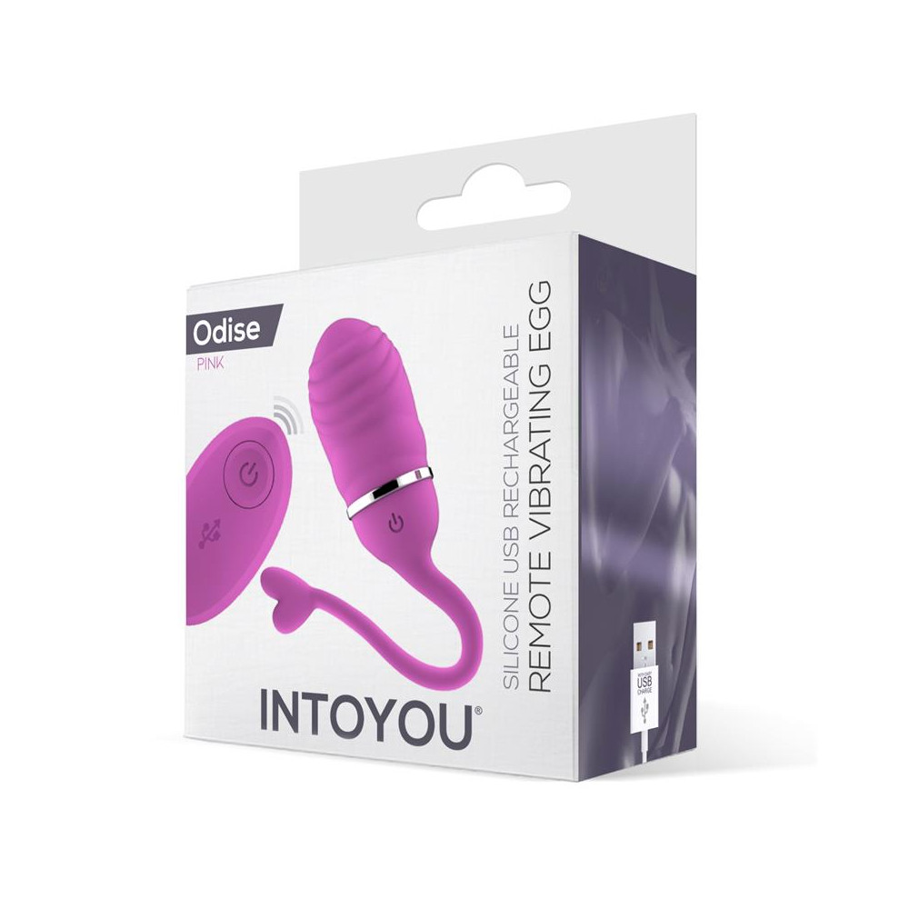 Huevo Vibrador Control Remoto Odise USB Silicona Rosa