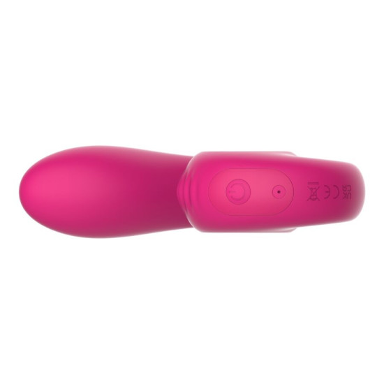 GIZI LITE VIBRADOR DUAL PUNTO G Y CLÍTORIS ROSA