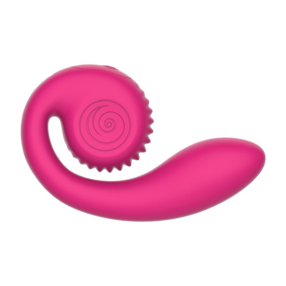 GIZI LITE VIBRADOR DUAL PUNTO G Y CLÍTORIS ROSA