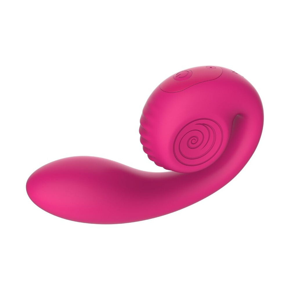 GIZI LITE VIBRADOR DUAL PUNTO G Y CLÍTORIS ROSA