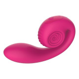 GIZI LITE VIBRADOR DUAL PUNTO G Y CLÍTORIS ROSA
