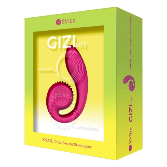 GIZI LITE VIBRADOR DUAL PUNTO G Y CLÍTORIS ROSA