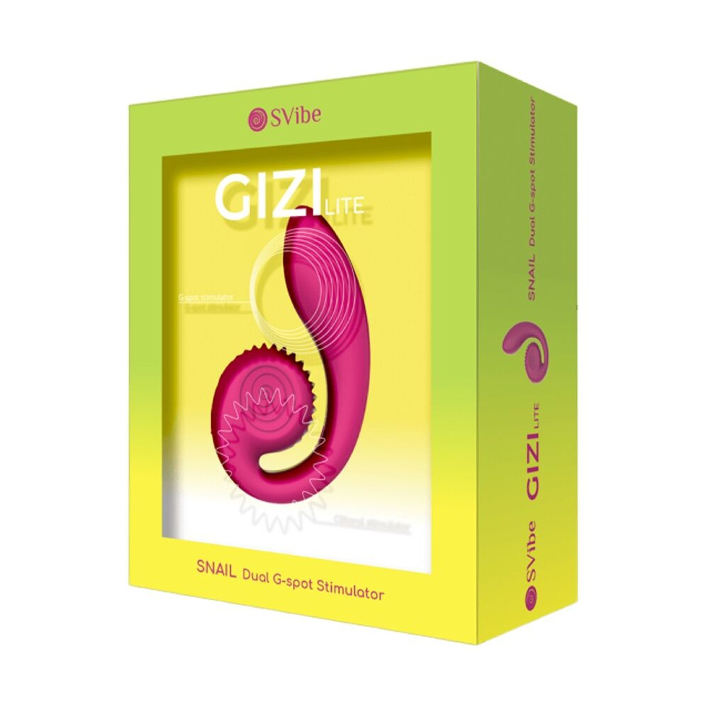 GIZI LITE VIBRADOR DUAL PUNTO G Y CLÍTORIS ROSA