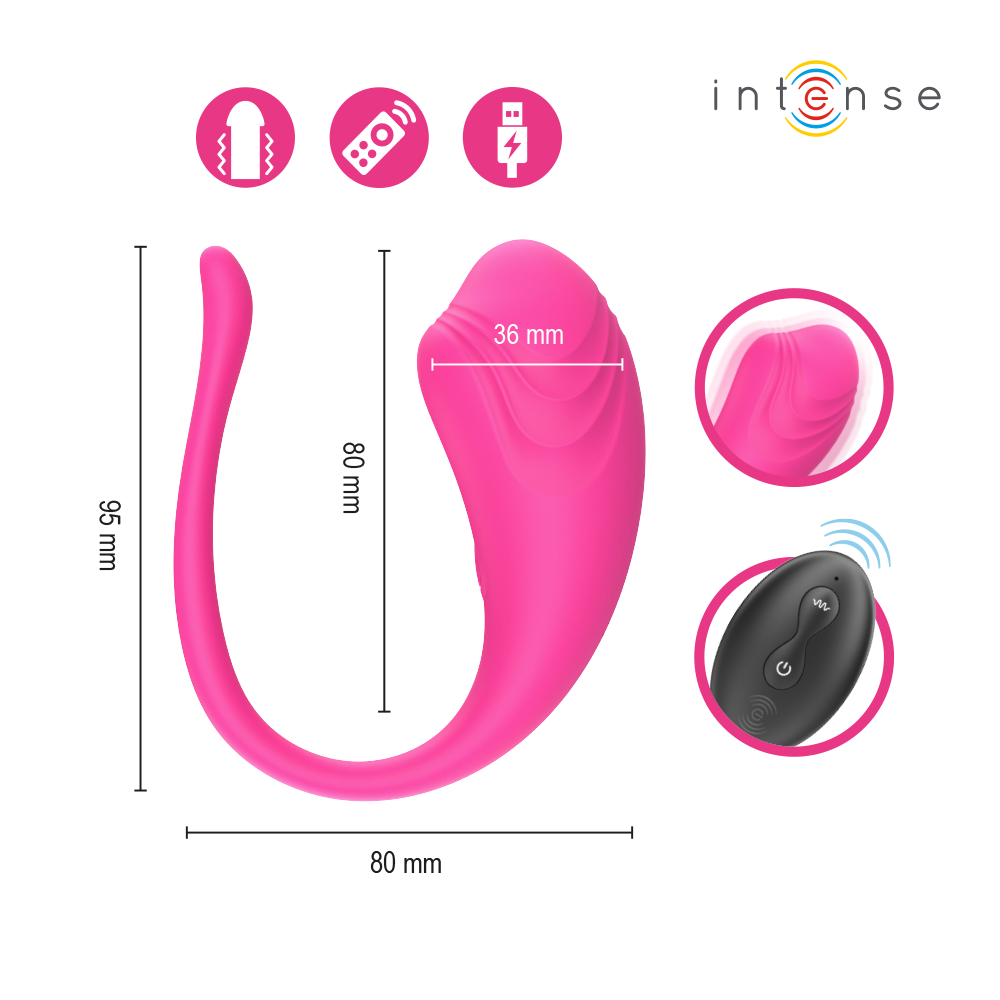 OLIVIA HUEVO VIBRADOR ROSA CONTROL REMOTO