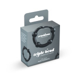 CONJUNTO DE ANILLOS DE PENE TRIPLE BEAD NEGROS CRUSHIOUS