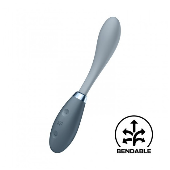 VIBRADOR G-SPOT FLEX 3 SATISFYER GRIS