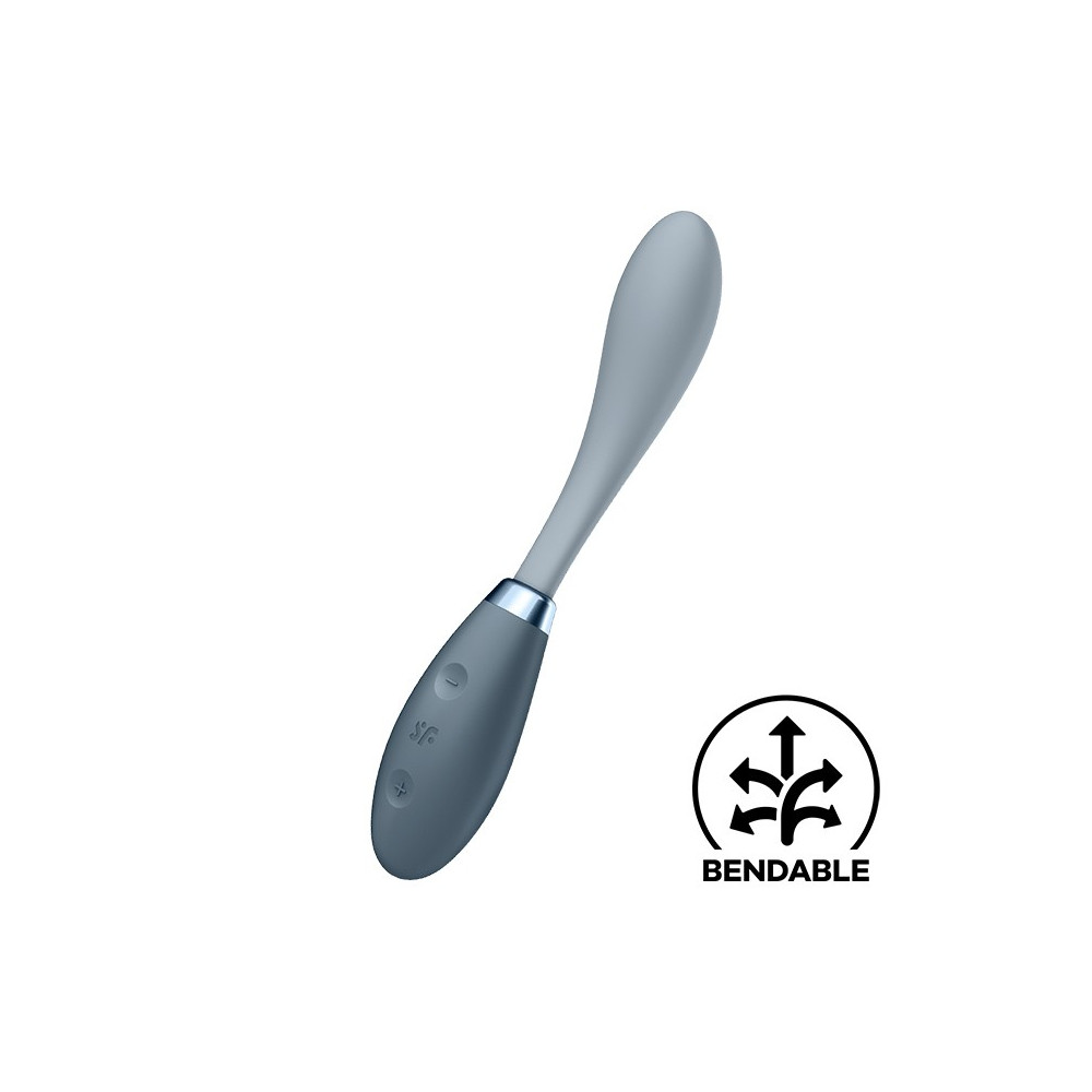 VIBRADOR G-SPOT FLEX 3 SATISFYER GRIS