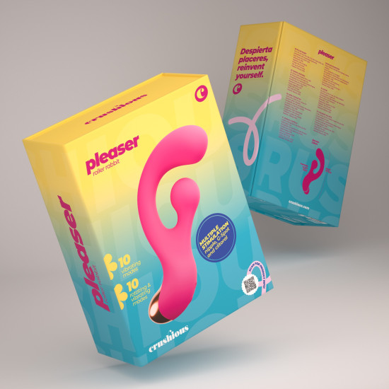  PLEASER VIBRADOR CON ESTIMULACIÓN GIRATORIA
