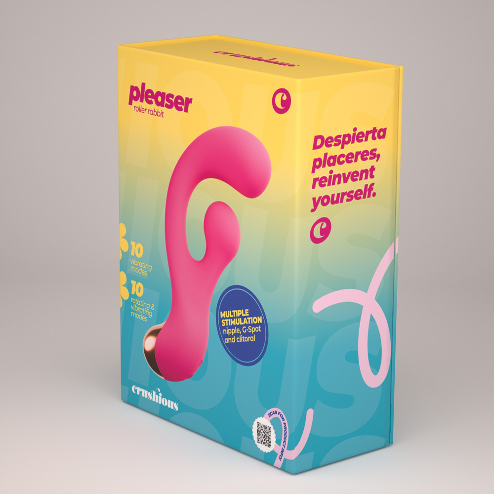  PLEASER VIBRADOR CON ESTIMULACIÓN GIRATORIA