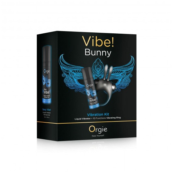 KIT VIBRATORIO VIBE! BUNNY ORGIE 15ML