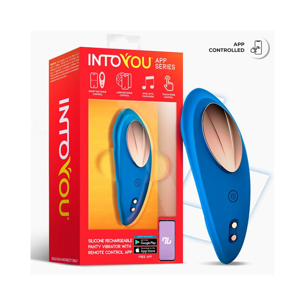 Brisette VIBRADOR DE BRAGUITA CON APP SILICONA AZUL