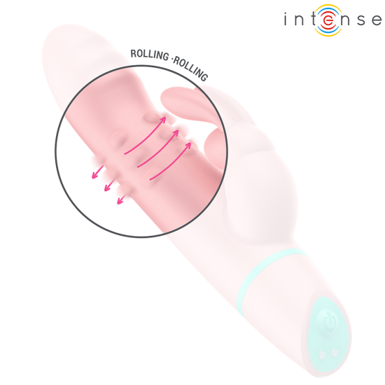 ALVIN ESTIMULADOR RABBIT & VIBRADOR ROLLING + OSCILANTE | Kiwichi