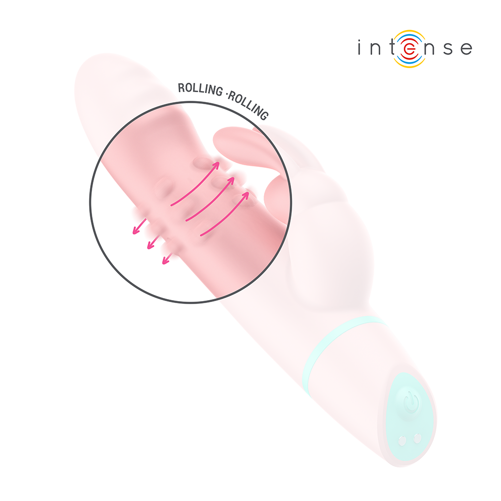 ALVIN ESTIMULADOR RABBIT & VIBRADOR ROLLING + OSCILANTE | Kiwichi