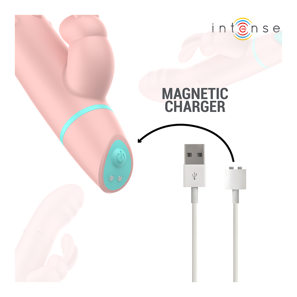 ALVIN ESTIMULADOR RABBIT & VIBRADOR ROLLING + OSCILANTE | Kiwichi