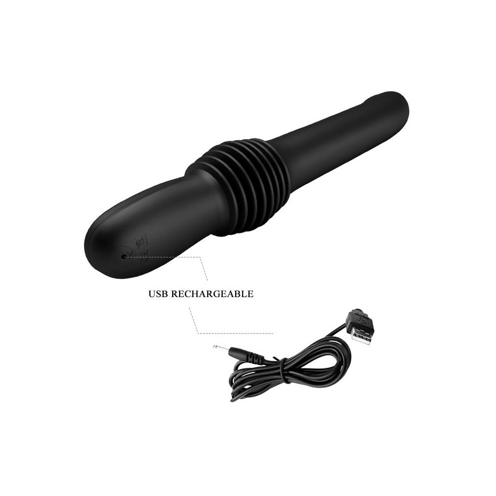 Pazuzu Vibrador con Thrusting USB Silicona