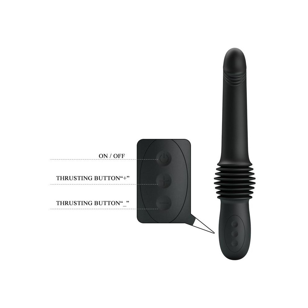 Pazuzu Vibrador con Thrusting USB Silicona