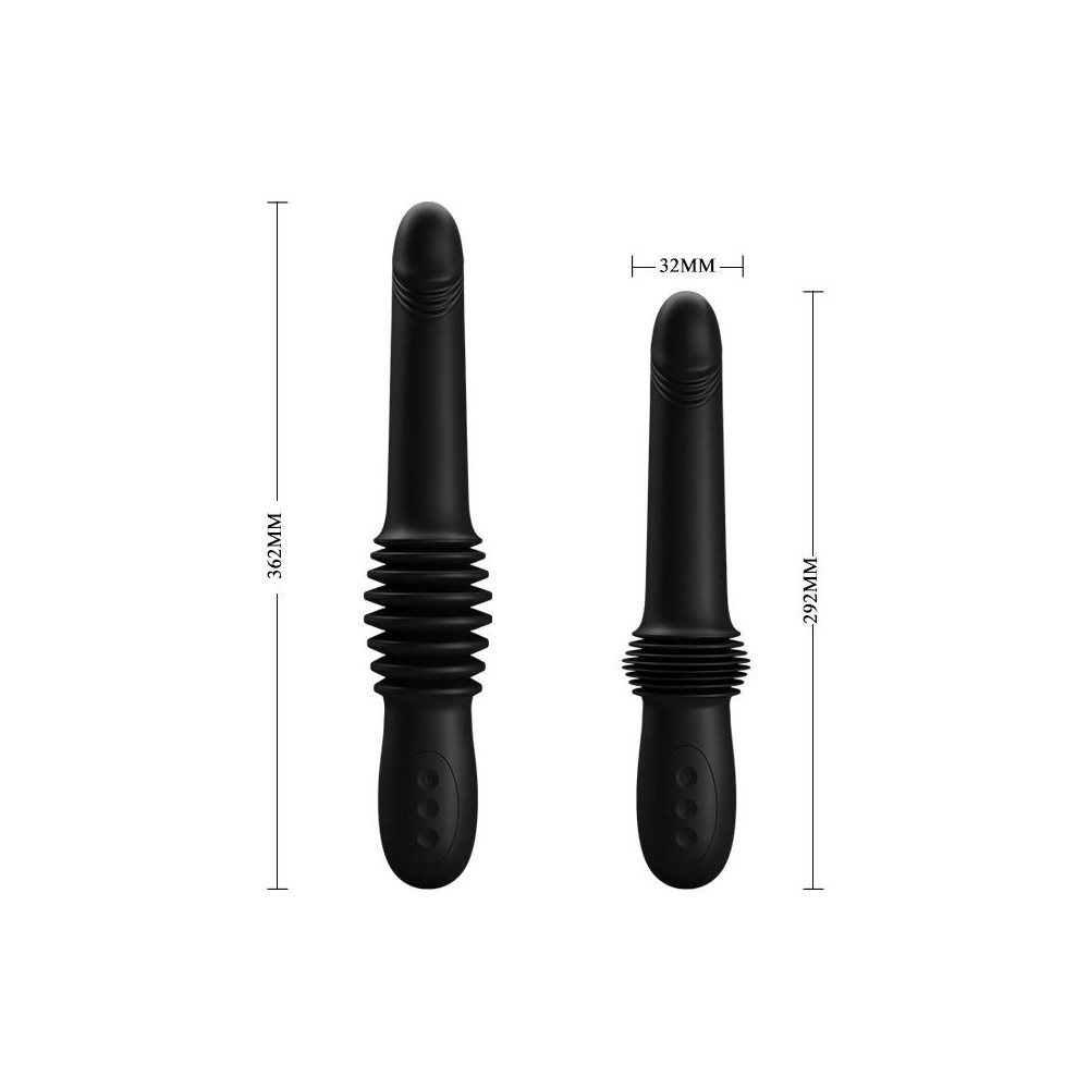 Pazuzu Vibrador con Thrusting USB Silicona