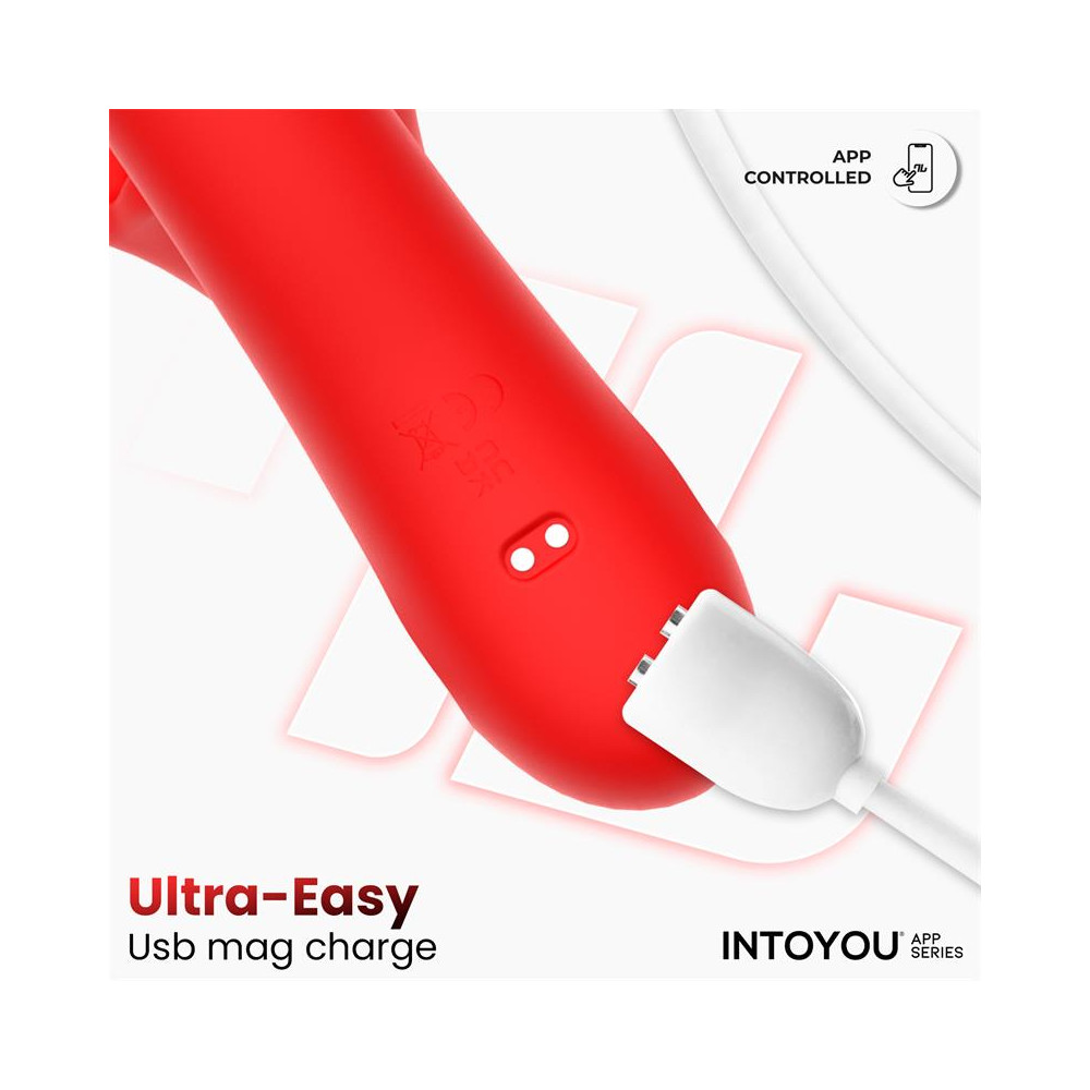 Franky Vibrador con Biting y Bola Rotativa con APP