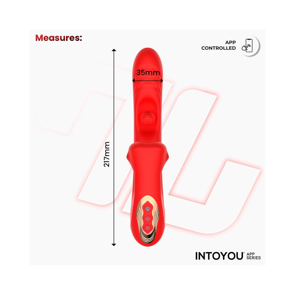 Franky Vibrador con Biting y Bola Rotativa con APP