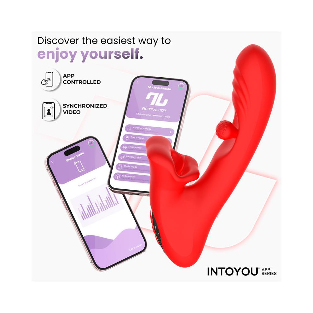 Franky Vibrador con Biting y Bola Rotativa con APP