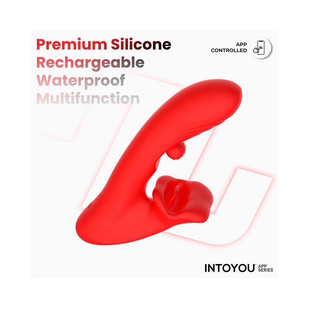 Franky Vibrador con Biting y Bola Rotativa con APP