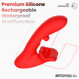 Franky Vibrador con Biting y Bola Rotativa con APP