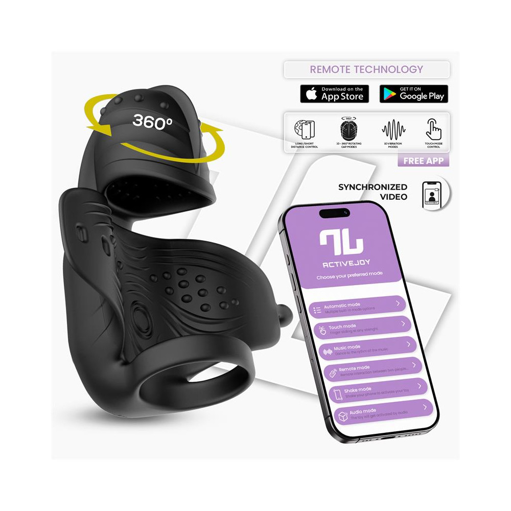 Zonte Masturbador con Rotación y Vibración con App